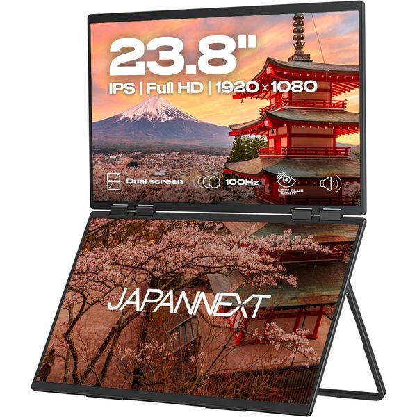 Japannext JN-DMD-IPS238F-C4 Japannext 60,5Cm JN-DMD-IPS238F-C4 Dual-Monitor Fhd-image