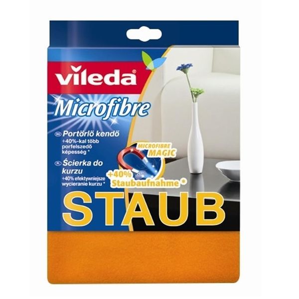 Vileda 4023103124967 ReinigungstüCher Mikrofaser, Polyester Orange 1 StüCk(E)-image