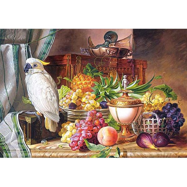 Castorland Puzzle Natura Morta Con Frutta E Pappagallo 3000 Pezzi-image
