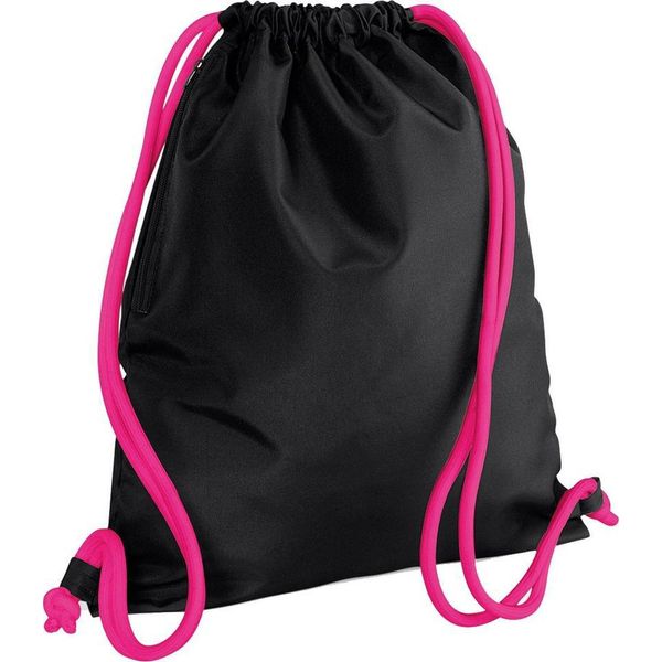 Borsa Da Palestra Bagbase Icon BC3396 (Taglia Unica) (Nero/Fucsia)-image