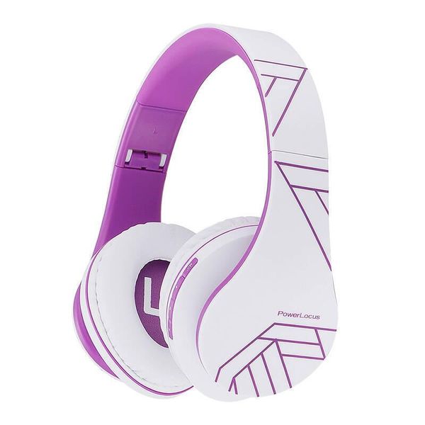 Cuffie Wireless Powerlocus P2 (Bianco-Viola)-image