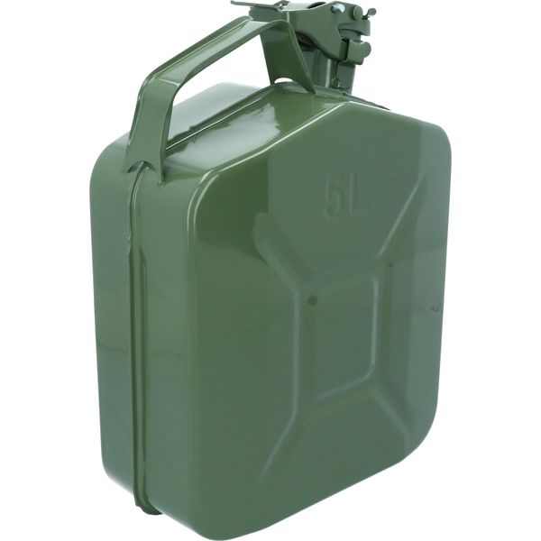 Carpoint Tanica Di Benzina Da 5 Litri In Metallo Verde Approvazione Onu-image