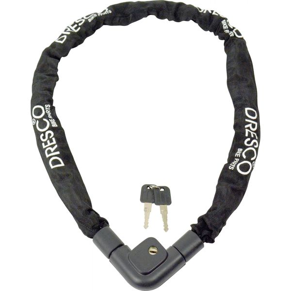 Lucchetto A Catena Dresco 120 Cm X 7 Mm Con 2 Chiavi Nero-image