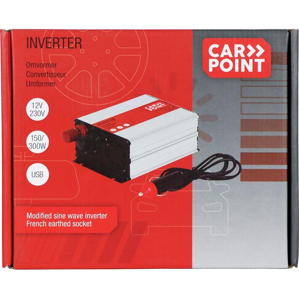 Convertitore Carpoint 12V>230V 150W Presa Accendisigari Francese/Belga-image