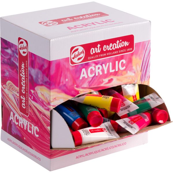 Talens Art Creation Scatola Dispenser Di Colori Acrilici Primary | 100 X 12 Ml-image