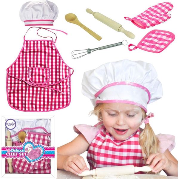 Woopie Set Piccolo Chef Accessori Da Cucina Per Costume Da Chef 7 Pz.-image