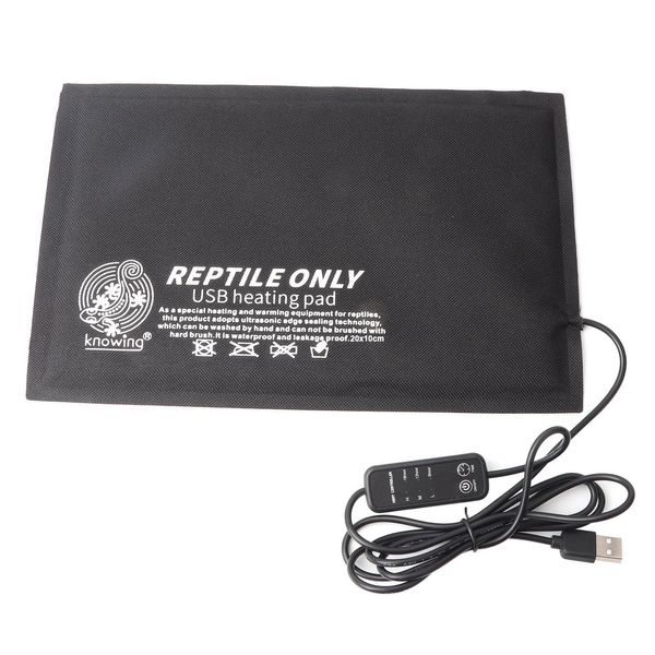Rettile Pad Di Riscaldamento Piccoli Animali Controllo Della Temperatura Usb Tappetino Di Riscaldamento Per Tartarughe Lucertole S-image