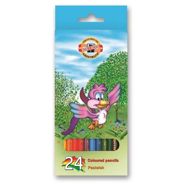 Pastelli Per La Scuola Koh-I-Noor Animali, Set Di 24 Pezzi-image