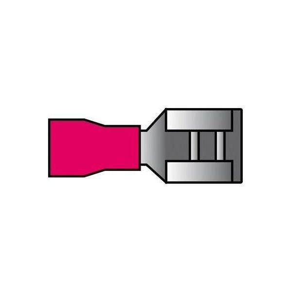 Carpoint Manicotto A Spina Piatta 541 Rosso 6,3X0,8 Mm 10 Pezzi-image
