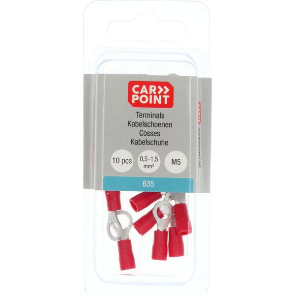 Carpoint Anello Capocorda 635 Rosso M5 10 Pezzi-image