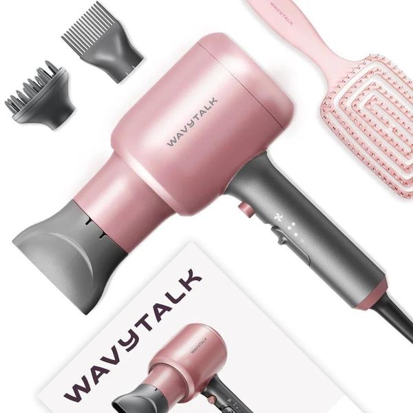 Wavytalk Blown Away - Asciugacapelli Con Diffusore, 3 Impostazioni Della Ventola, Funzione Aria Fredda Per Uno Styling Veloce-image