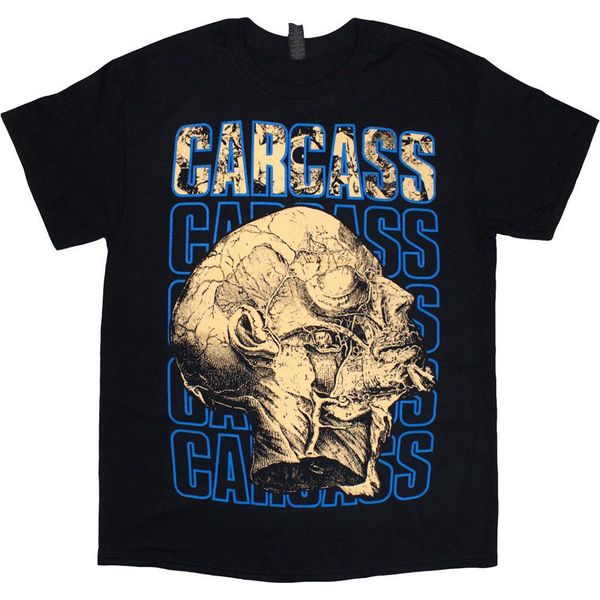 Carcass - Maglietta "Necro Head"" Per Uomo/Donna Unisex, Stampa Sul Retro RO14284 (L) (Nero)"-image
