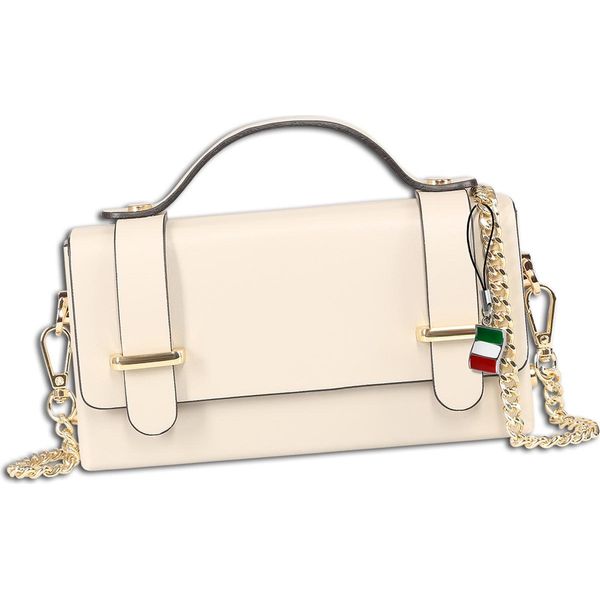 Florence Borsa Da Donna Piccola In Vera Pelle Beige OTF841I1-image