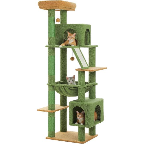 Albero Per Gatti, Design A Più Piani, Appartamenti Spaziosi, AMT0281GN, 180 Cm-image