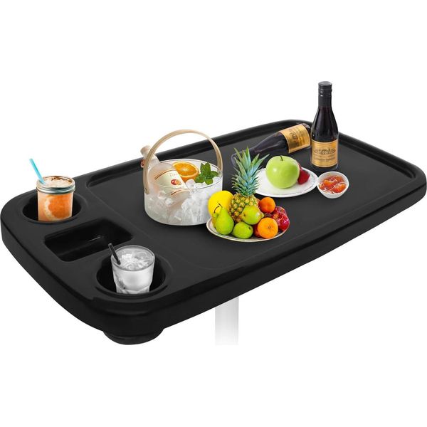 Tavolo Per Barche Da Pontone, Materiale Abs Resistente, Design Spazioso, Nero-image