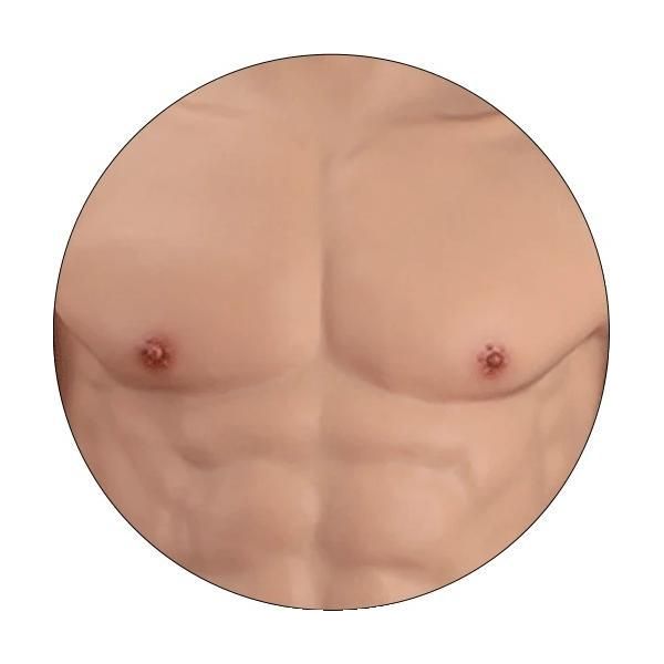 Forma Del Corpo A Simulazione Muscolare, Texture Realistica, Design Leggero, Colore 2, Colletto Singolo Alto, Colore 2, Colletto Singolo Alto-image