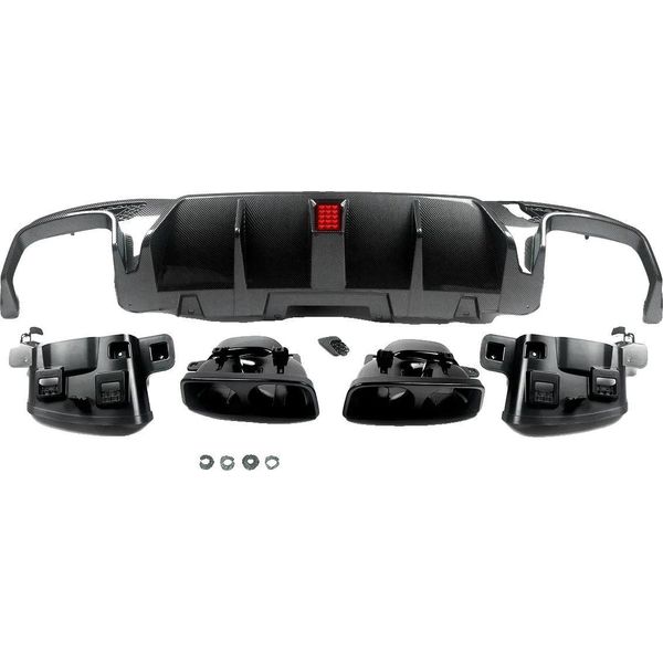 Diffusore Del Paraurti Posteriore, Stile F1, Compatibile Con Amg-Line, Look Fibra Di Carbonio-image