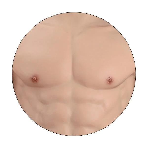 Forma Del Corpo A Simulazione Muscolare, Texture Realistica, Design Leggero, Colore 1-E, Collo Basso L Migliorato, Colore 1-E, Collo Basso L Migliorato-image