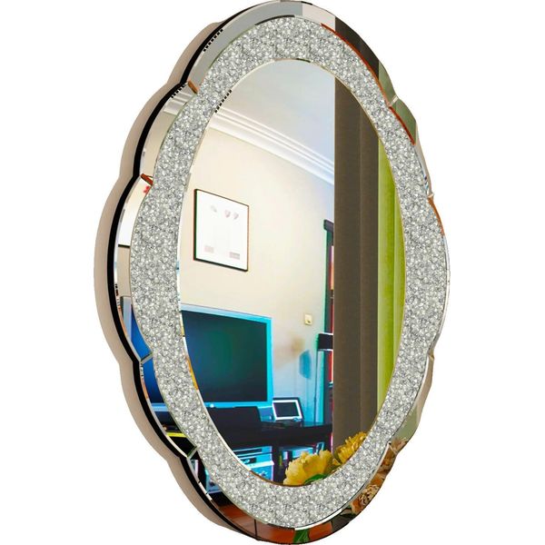 Specchio Da Parete A Forma Di Nuvola, Design Elegante, 60X80Cm-image