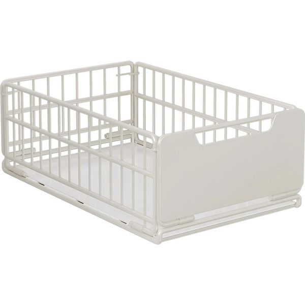 Organizzatore Per Armadi Estraibili, Struttura Robusta, Facile Installazione, Bianco, Larghezza 30Cm-image