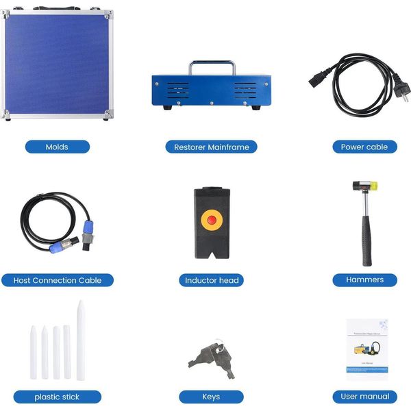 Riscaldatore A Induzione, Controllo Digitale, Rimozione Delle Ammaccature, 1000W, Spina Ue-image