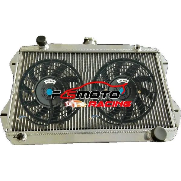 Radiatore, Lega Di Alluminio, Compatibile Con Sunbeam Alpine Series V, Radiatore E 2 Ventole-image