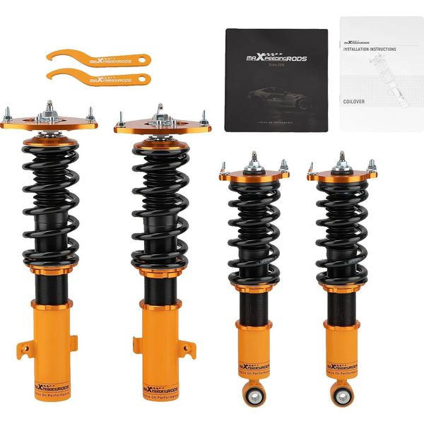 Sospensione Coilover, Ammortizzatore Regolabile, Molleggio Anteriore 7 Kg/Mm, Molleggio Posteriore 12 Kg/Mm, Abbassabile Di 1-3 Pollici, Compatibilità Subaru Legacy 2005-2009-image