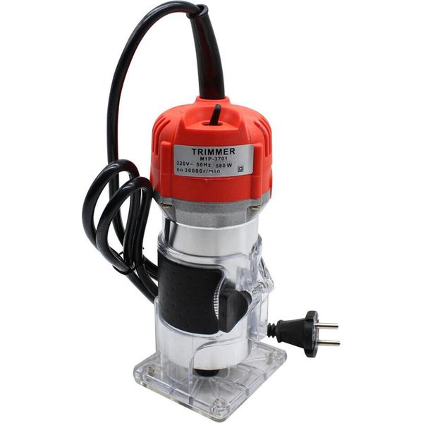 Pantografo Per La Lavorazione Del Legno, Motore Ad Alte Prestazioni Da 800 W, Profondità Regolabile, Rosso-image