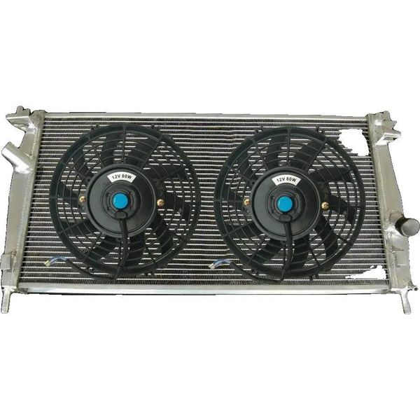 Radiatore, Struttura In Alluminio, Capacità Di Raffreddamento Migliorata, Radiatore E 2 Ventole-image