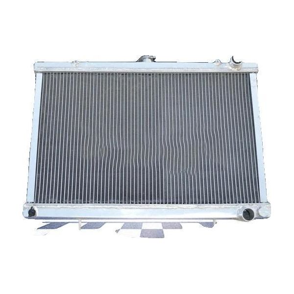 Radiatore In Alluminio, Dimensioni Del Nucleo 380 Mm X 648 Mm X 52 Mm, Dimensioni Complessive 440 Mm X 665 Mm X 68 Mm, Ingresso/Uscita 35 Mm/35 Mm, Compatibile Con Nissan Skyline S13 CA18DET, R32 RB20DET-image