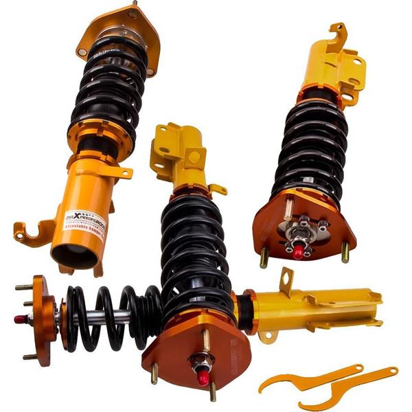 Sospensioni Coilover, Materiale Ad Alte Prestazioni, Altezza Regolabile Da 1 A 3 Pollici, 24 Stadi In Estensione, Rigidità Della Molla Anteriore 8 Kg/Mm, Rigidità Della Molla Posteriore 6 Kg/Mm-image