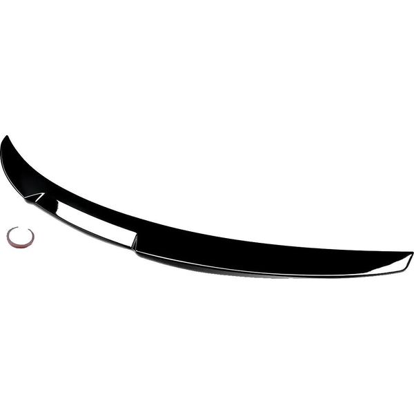 Spoiler Wing, Superficie Nera Lucida, Facile Installazione, Nero Lucido-image