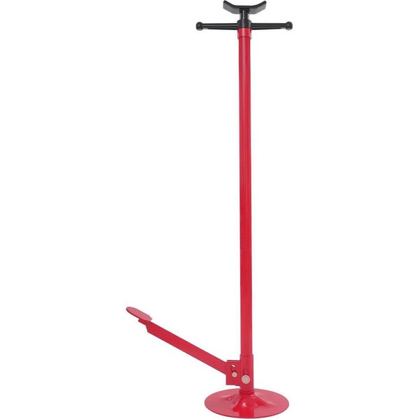 Supporto Per Piattaforma Di Sollevamento - Supporto - Portata 0,75 T - Altezza Regolabile 133,5-200 Cm - Base Ø30 Cm - Asta Filettata 75 Cm - Acciaio Con Cuscinetto In Gomma-image
