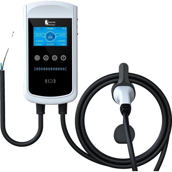 Caricabatterie Per Veicoli Elettrici, Gestione Intelligente, Funzioni Di Protezione Multiple, 7,6KW 32A 1 Fase, TYPE2-image