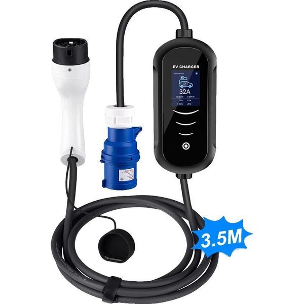 Caricabatterie Per Veicoli Elettrici, Corrente 32A, Potenza 7KW, 7KW 3,5M, TYPE2-image