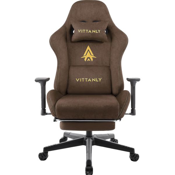 Sedia Da Gioco, Design Ergonomico, Regolabile In Altezza, Marrone-image