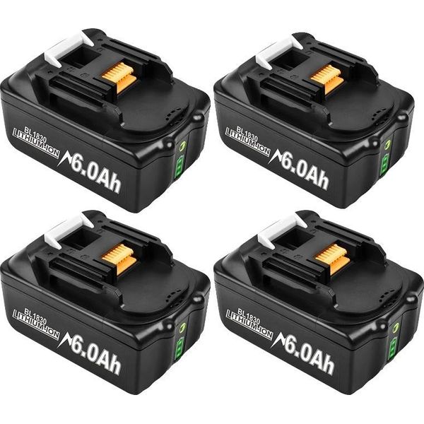 Batteria, 18V Li-Ion, Alta Capacità, 4 Batterie 6,0Ah-image