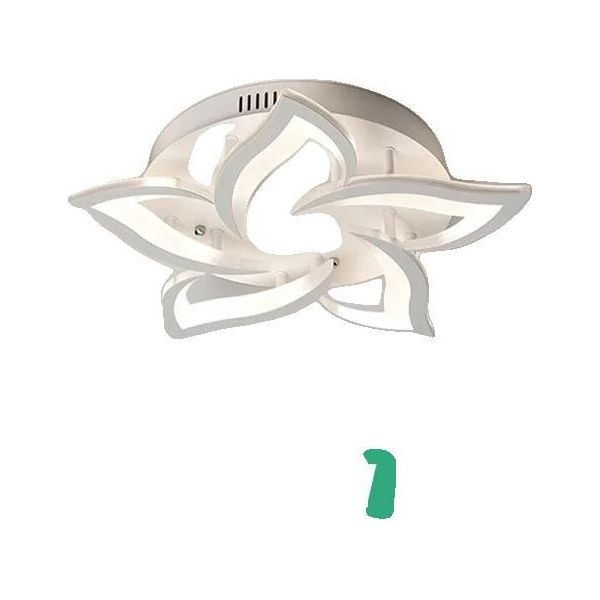 Lampadario A Soffitto, Telecomando, Illuminazione Dimmerabile, Bianco 5 Luci, App Con Rc Dimmerabile-image