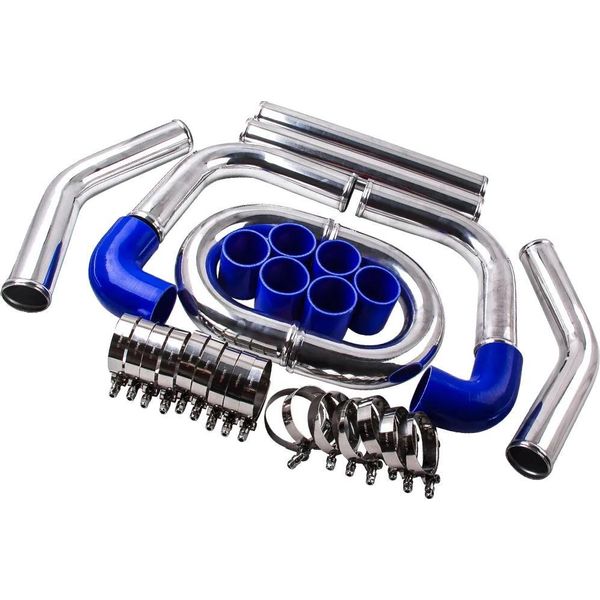 Kit Tubo Intercooler, Diametro 2,5 Pollici, Lunghezza 56 Cm, Larghezza 43 Cm, Altezza 17 Cm, Peso 6,2 Kg-image