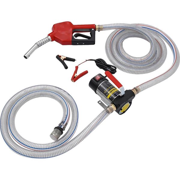 Pompa Diesel Autoadescante, 12V, 175W, Portata Massima 50L/Min, Velocità 3600RPM, Prevalenza Massima 10M-image
