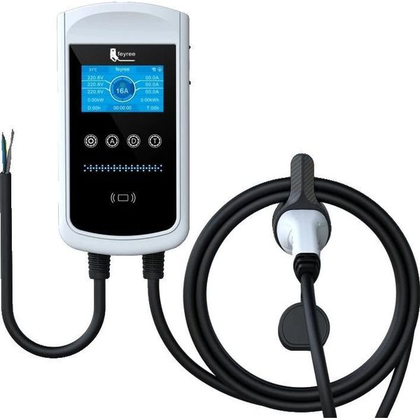 Caricabatterie Per Veicoli Elettrici, Gestione Intelligente, Funzioni Di Protezione Multiple, 11KW 16A Trifase, TYPE2-image