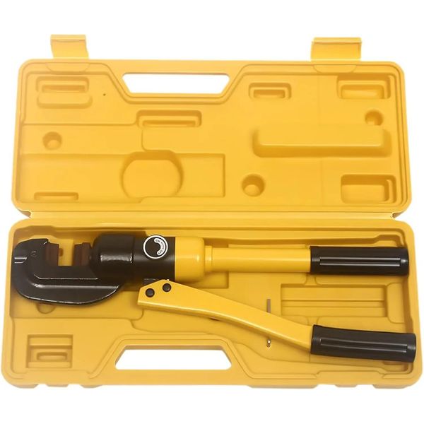 Taglierina Idraulica Per Armature, Capacità 12 Tonnellate, Design Portatile, Giallo-image