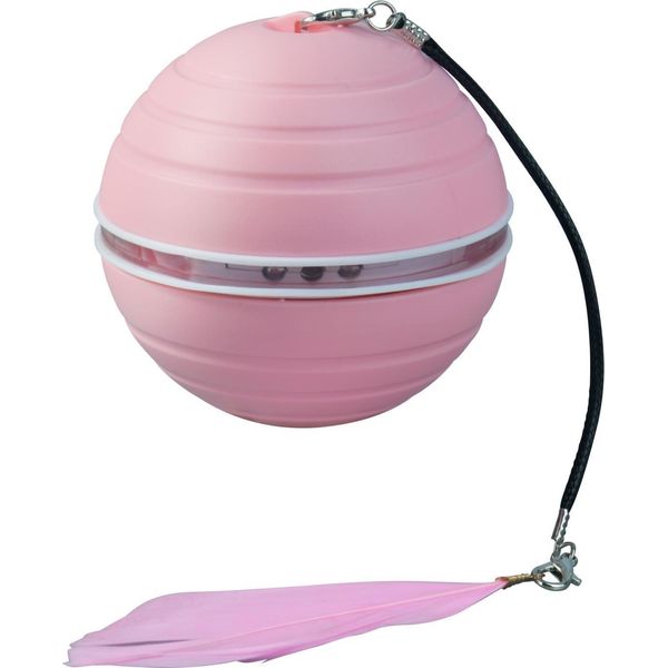 Inf Palla Automatica Per Gatti - Giocattolo Interattivo Rotante Per Gatti Da Interno Rosa-image
