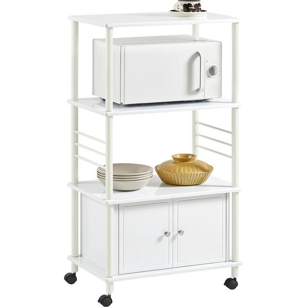 Carrello Da Cucina, Design Salvaspazio, Mobilità Su Ruote, Avorio-image