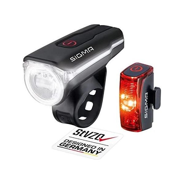 Sigma Set Aura 60 Lux USB Akku-Scheinwerfer Mit K~ & Infinity Schwarz/Rot-image