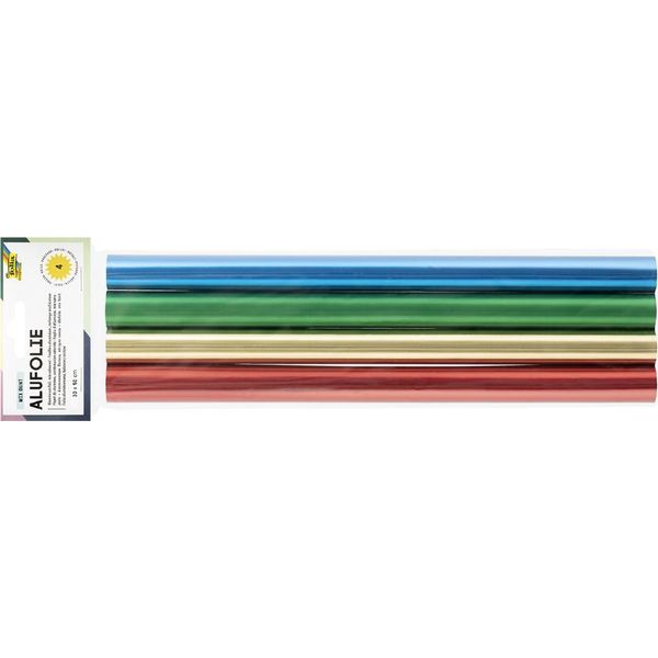 Folia 404 Folia Foglio Di Alluminio Per Artigianato (L)300 X (L)500 Mm Colori Assortiti-image