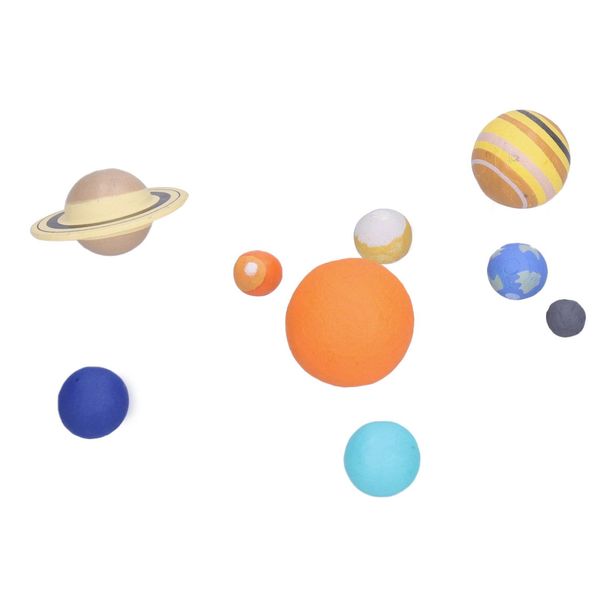 9 Pezzi Sistema Solare Modello Didattico Modello Planetario Astronomia Scienza Educativa Modello Giocattolo Set-image
