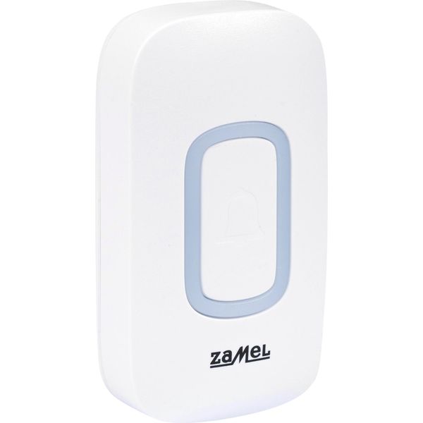 Campanello Senza Fili A Pulsante Disco Ii Bianco A Batteria-image