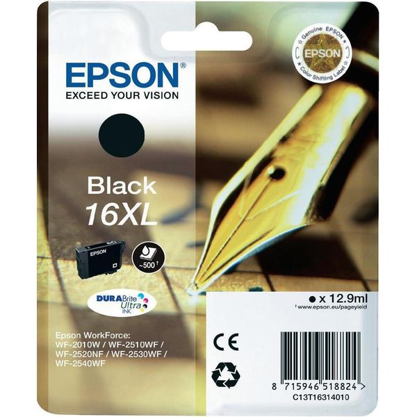 Epson C13T16314012 Epson Tinte N.16XL FüR Epson Workforce 2010/2510, Schwarz,Xl-image