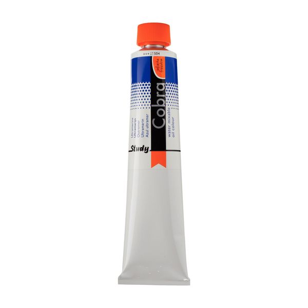 Cobra Study, Pittura Ad Olio Miscibile In Acqua, Tubetto Da 200 Ml Ultramarine 504-image